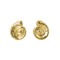 Brie Leon Spiral Earrings GOLD
