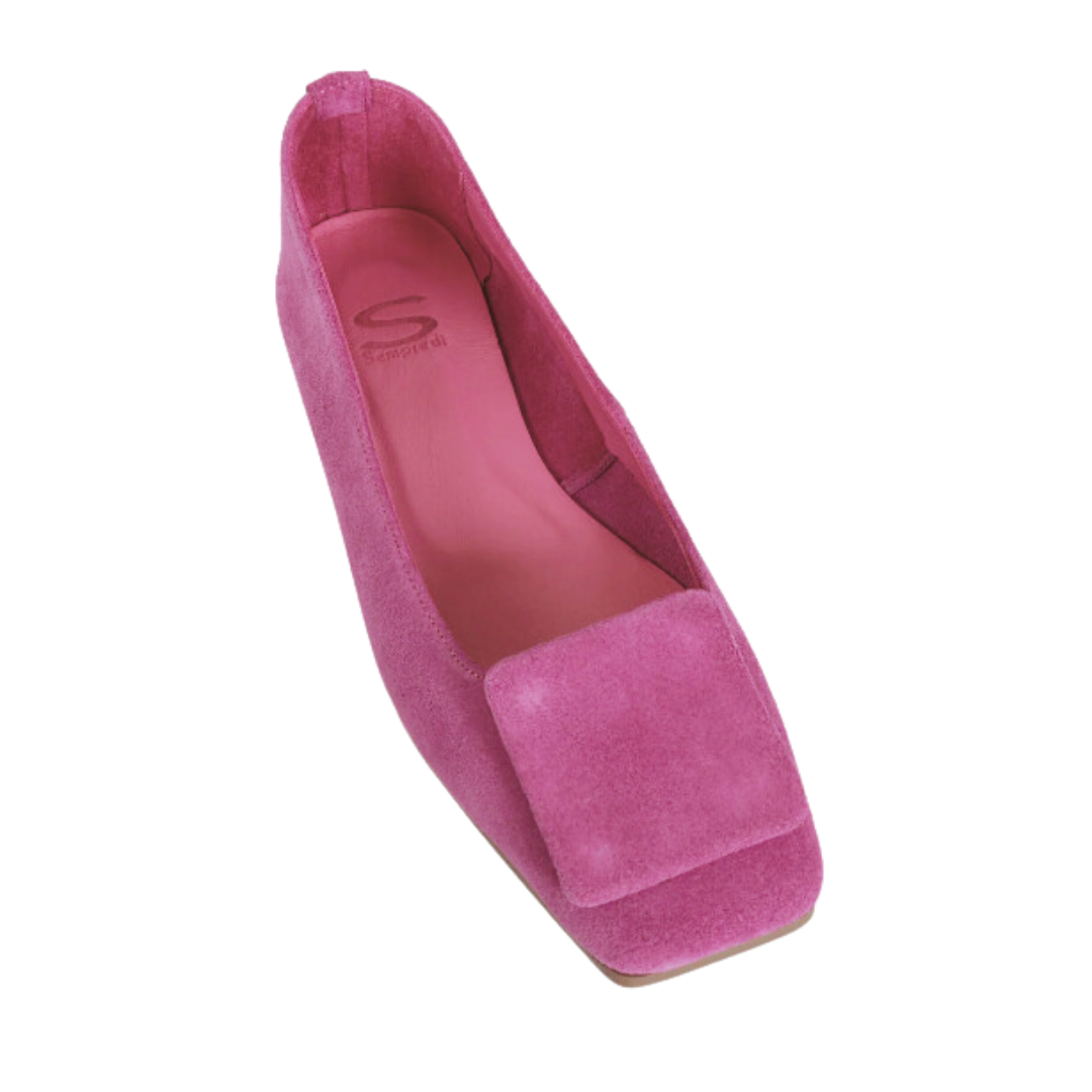 Sempre di Ballet Flat, Fushia Suede