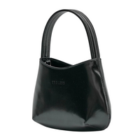 Mini Antonia Bag in Black Semi Patent