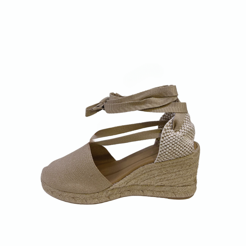 Pinaz Espadrille Wedge Lona Taupe