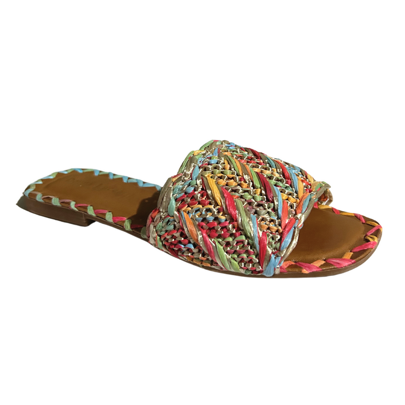 Donna Lucca Rainbow Woven Sandal