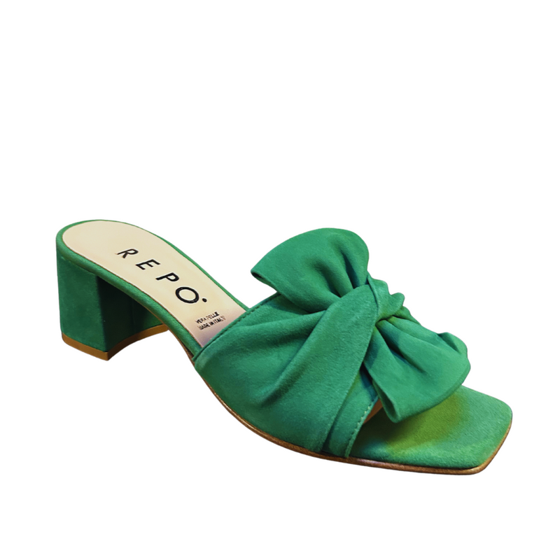 Repo Verde Twist Suede Heel