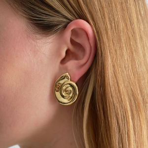 Brie Leon Spiral Earrings GOLD