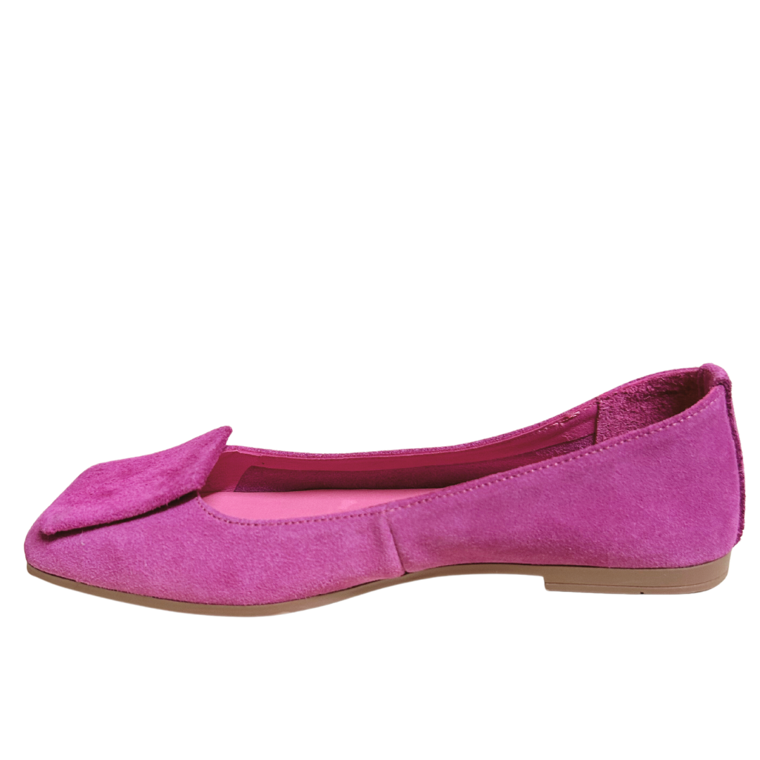 Sempre di Ballet Flat, Fushia Suede