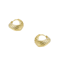 Brie Leon Olar Twist Hoops GOLD