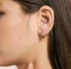 Brie Leon Mini Bloq Earrings GOLD