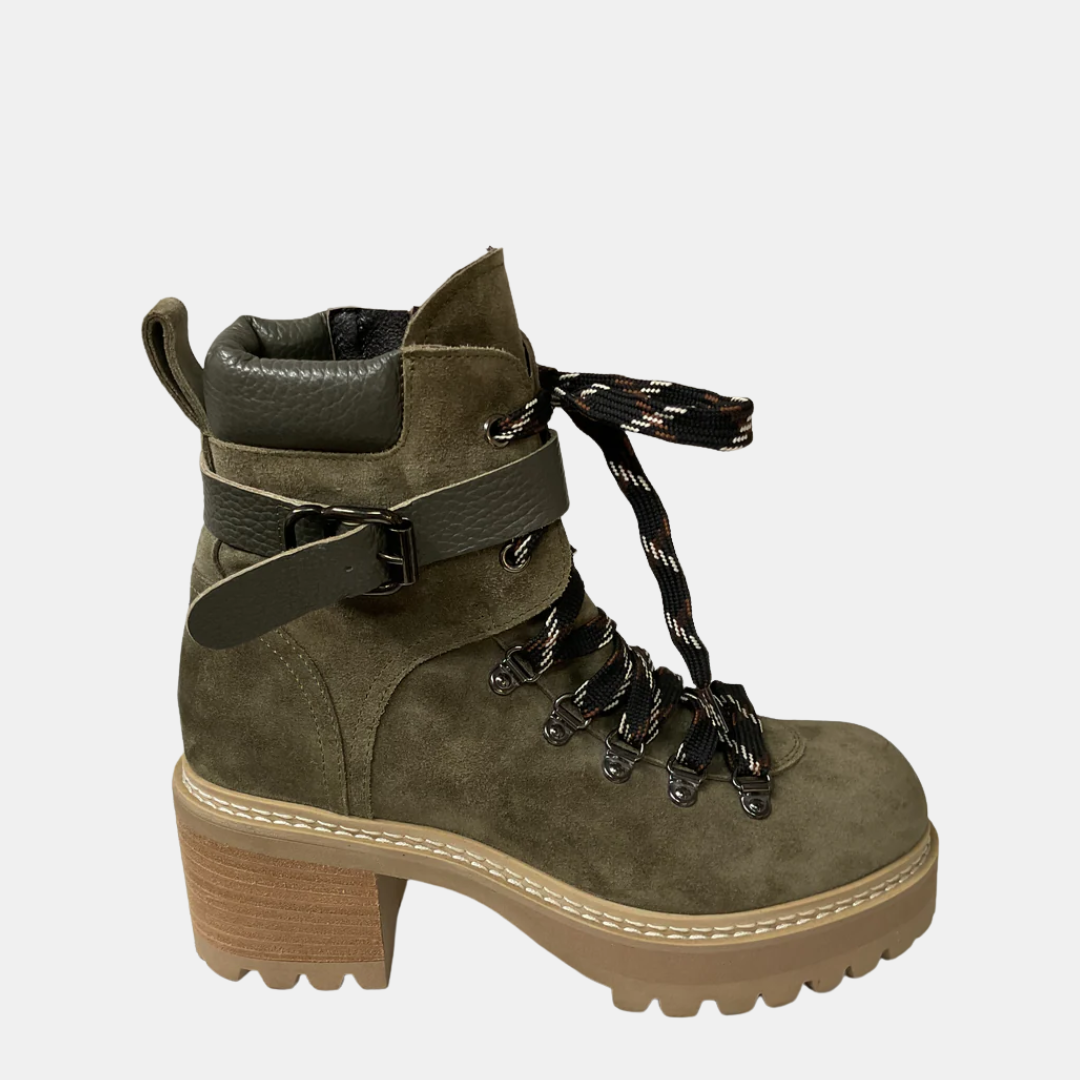 Laura Bellariva Green suede boot