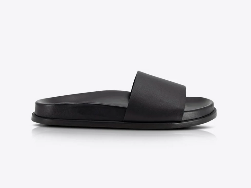 Boss cliff leather clearance slide sandal