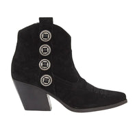 Estilo Emporio Suede Conch Boot Black