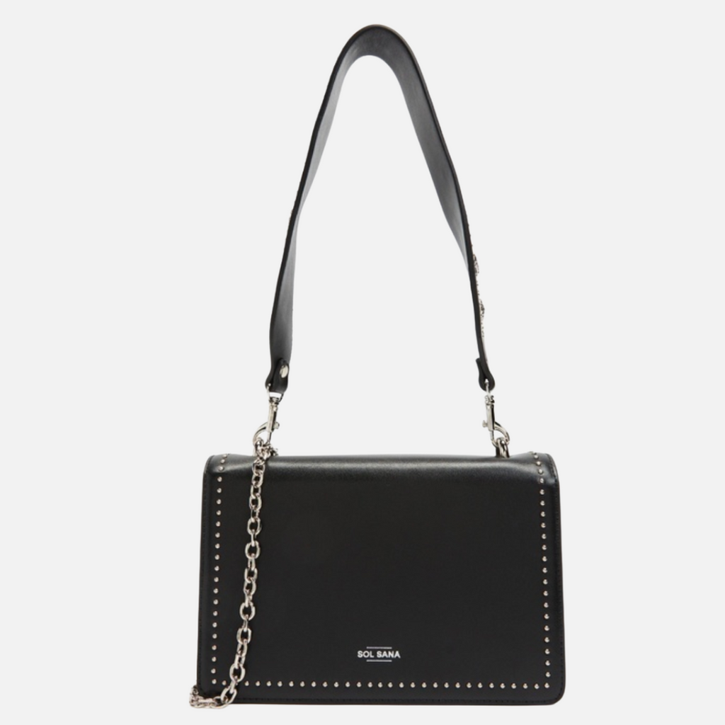 Sol Sana Flap Bag - Black/Silver