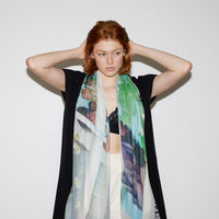 Good & Co MOTHERLAND CLASSICS linen blend scarf