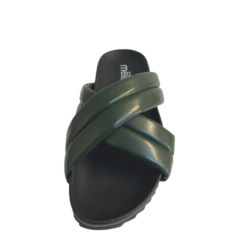 Meline Olive Padded Slide