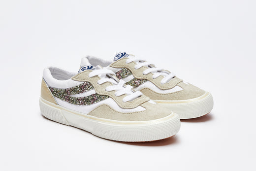 Superga Revolley Platinum Glitter Sneaker