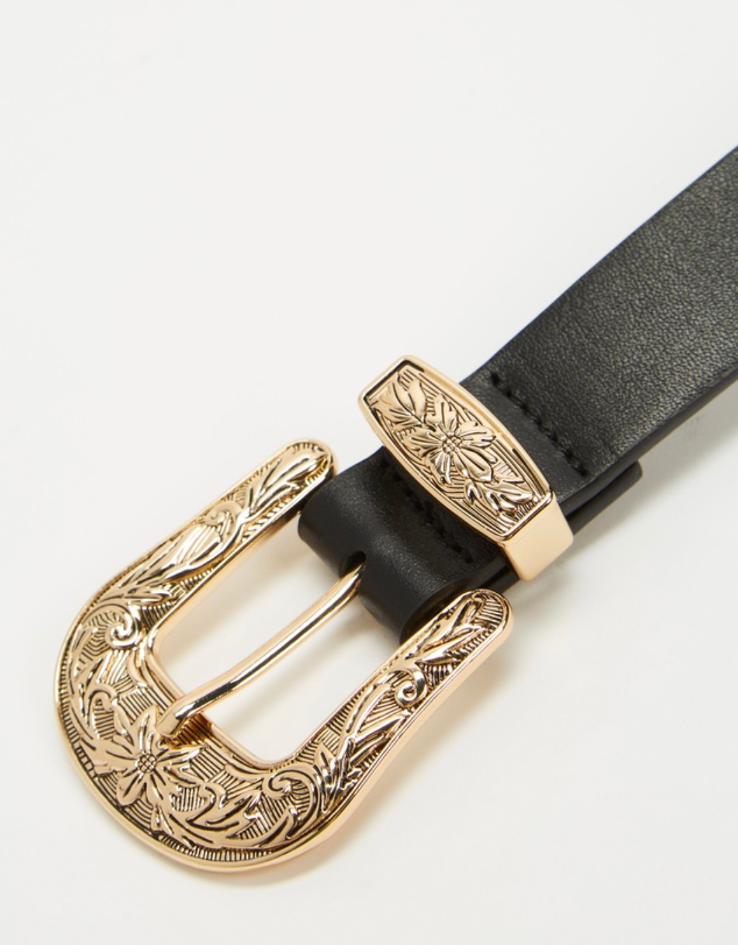 Sol Sana Western Belt - Black/Gold